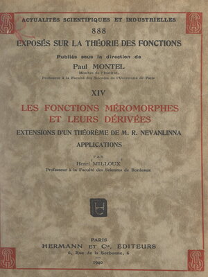 cover image of Exposés sur la théorie des fonctions (14)